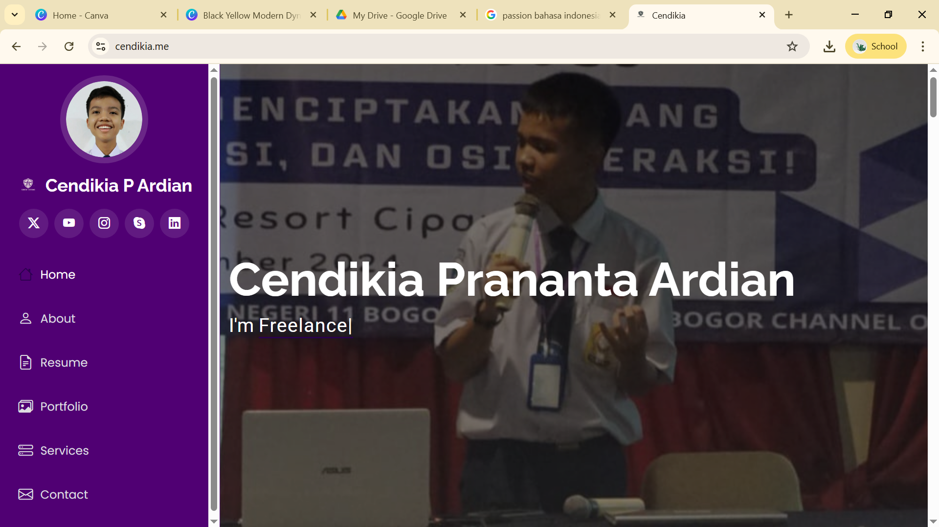 Portfolio diri